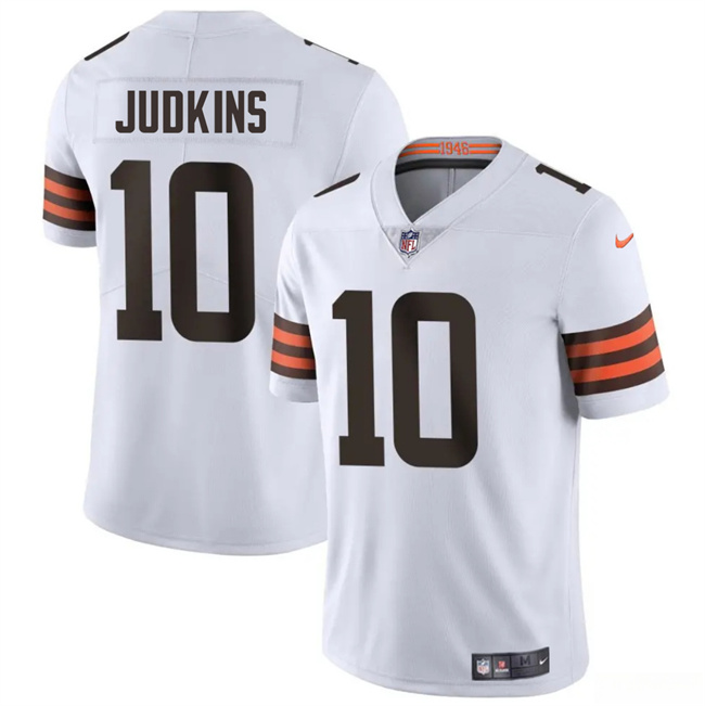 Youth White Cleveland Browns #10 Quinshon Judkins 2025 Draft Vapor Untouchable Limited Stitched Football Jersey