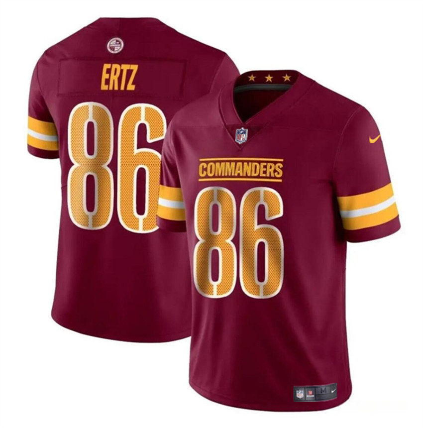 Youth Burgundy Washington Commanders #86 Zach Ertz Vapor Limited Stitched Football Jersey