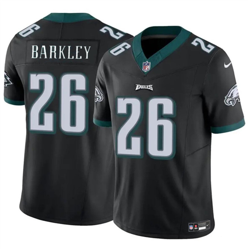 Youth Black Philadelphia Eagles #26 Saquon Barkley 2023 F.U.S.E Vapor Untouchable Limited Stitched Football Jersey
