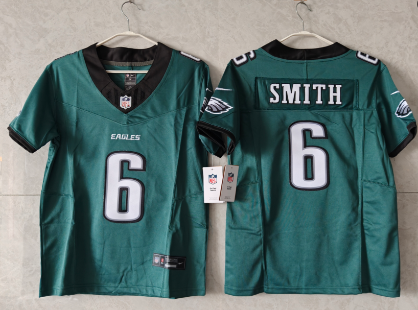Youth Green Philadelphia Eagles #6 DeVonta Smith 2025 F.U.S.E Vapor Untouchable Limited Stitched Football Jersey