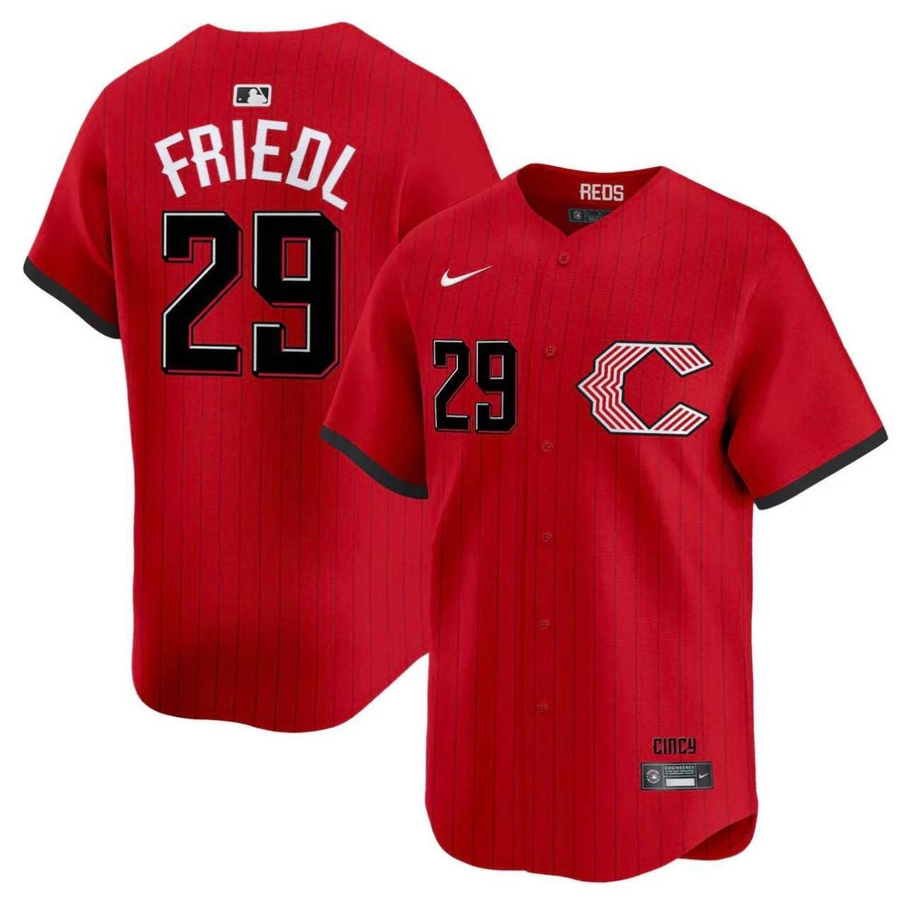 Youth Red Cincinnati Reds Active Player Custom 2026 City Connect Stitched Baseball Jersey