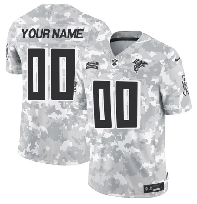 Youth Arctic Camo Atlanta Falcons Active Player Custom 2024 F.U.S.E Salute to Service Limited Stitched Football Jersey