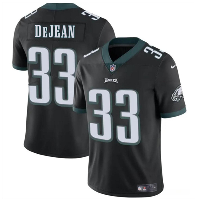 Youth Black Philadelphia Eagles #33 Cooper DeJean 2024 Draft Vapor Untouchable Limited Stitched Football Jersey