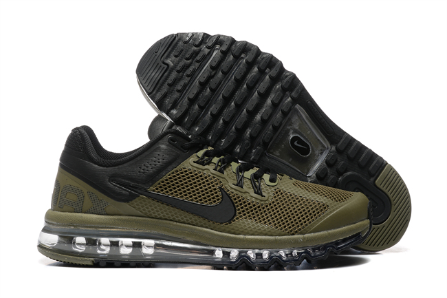 Women's Olive Hot sale Running weapon Air Max 2013 Shoes 014